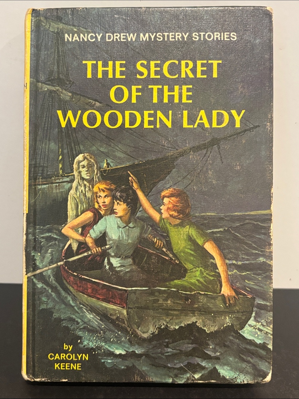 Vintage Nancy Drew #27 The Secret of the Wooden Lady Yellow Matte Hardcover Book